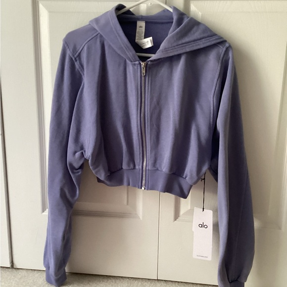 ALO washed breakaway zip-up Hoodie - Picture 3 of 6